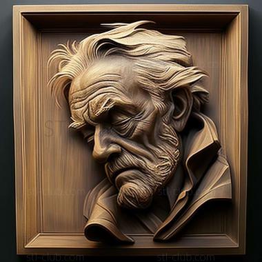 3D model Theodore Wendel American artist (STL)